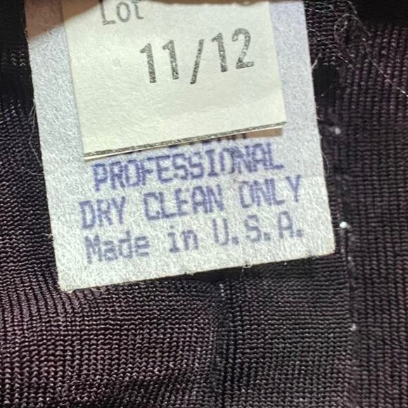 Vintage 90s Betsy & Adam Mini Dress Sparkle Stretch Knit Black Silver NEW Medium - Picture 7 of 9